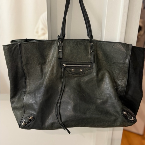 Balenciaga Authentic Charcoal Le City Tote Bag - Picture 12 of 16